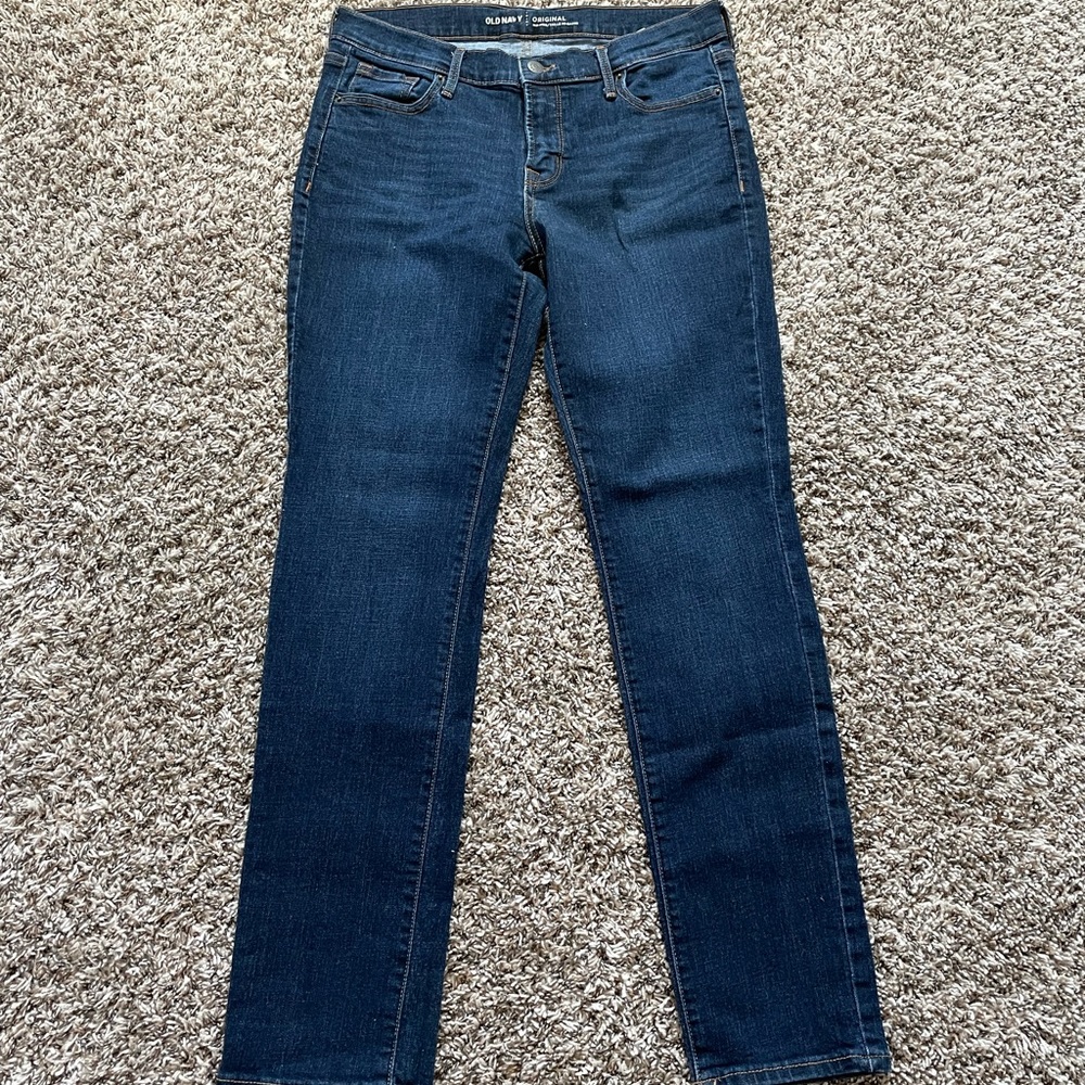 Old Navy Dark Blue Mid Rise Jeans